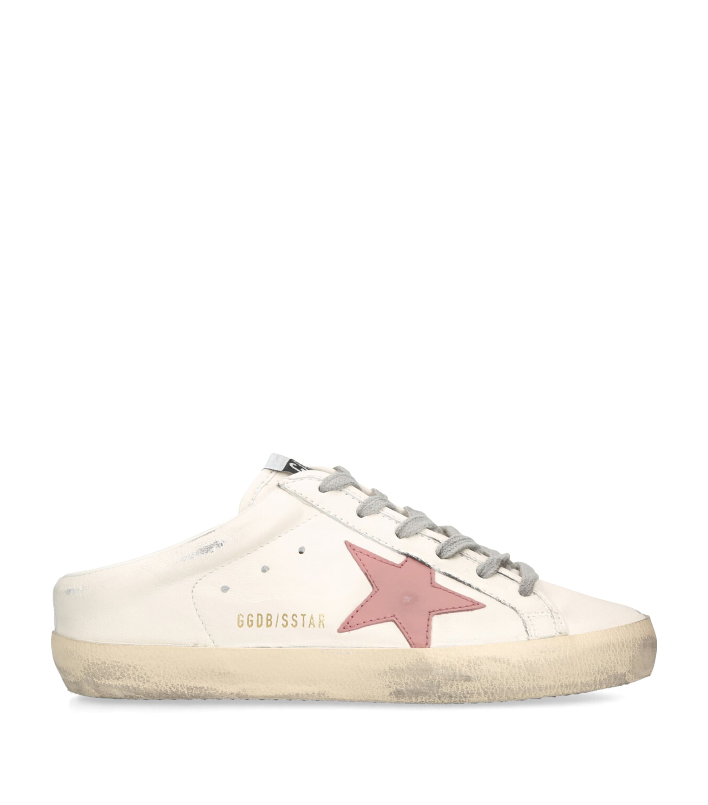 Golden Goose Leather Superstar Sabot Sneakers In Neutral