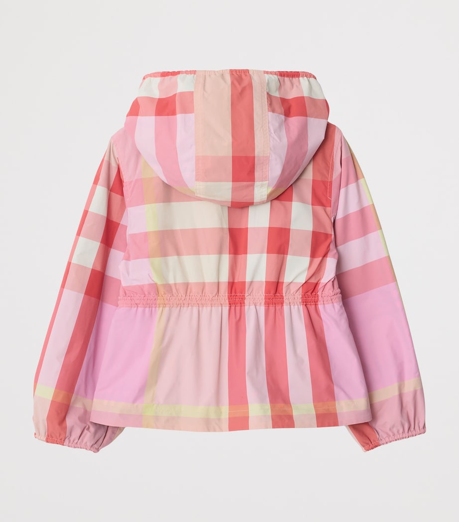 Burberry Kids Reversible Check Hooded Jacket (14 Years) Strawberry Pink Chk Image 2