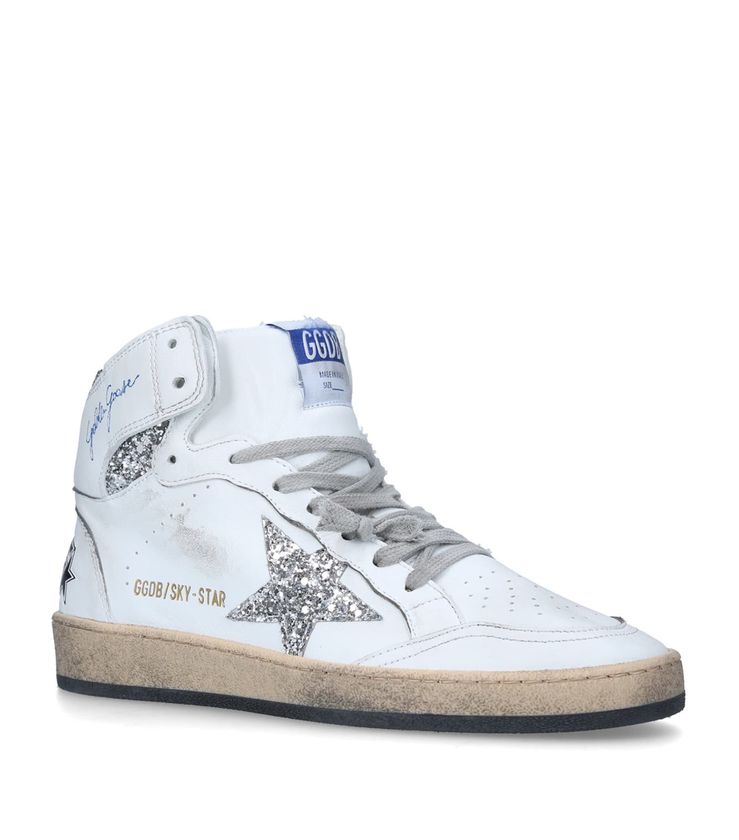 Golden Goose Sky Star High-top Sneakers In White