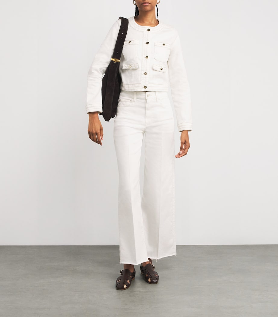 Cropped Kiya Denim Jacket TOASTED ECRU Image 2
