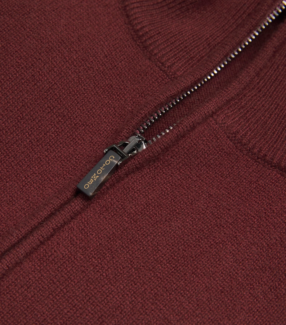 Kid Cashmere Quarter-Zip Sweatshirt 30368 RED Image 5