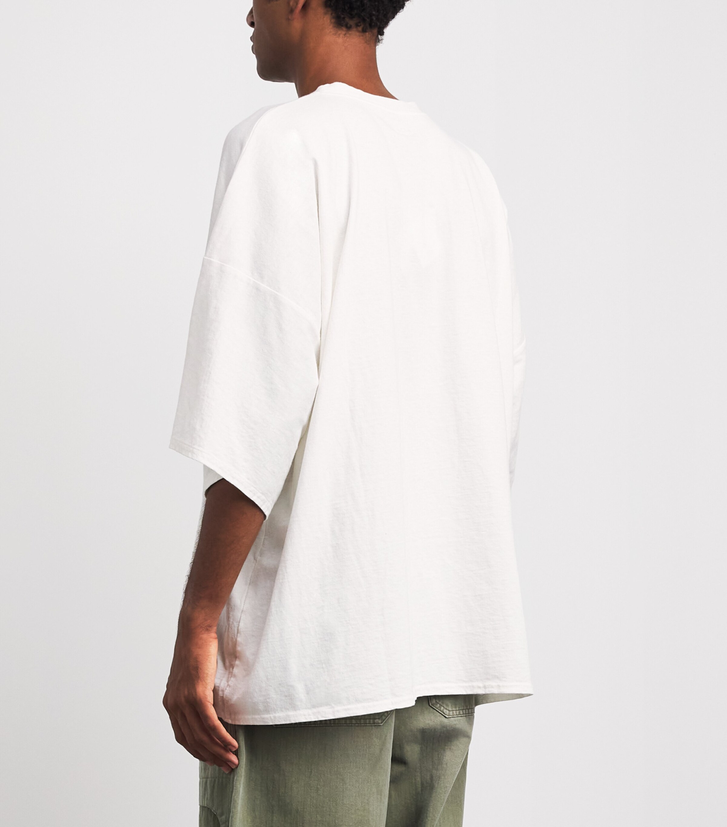 Kapital Mens Oversized Printed T-Shirt White Image 5