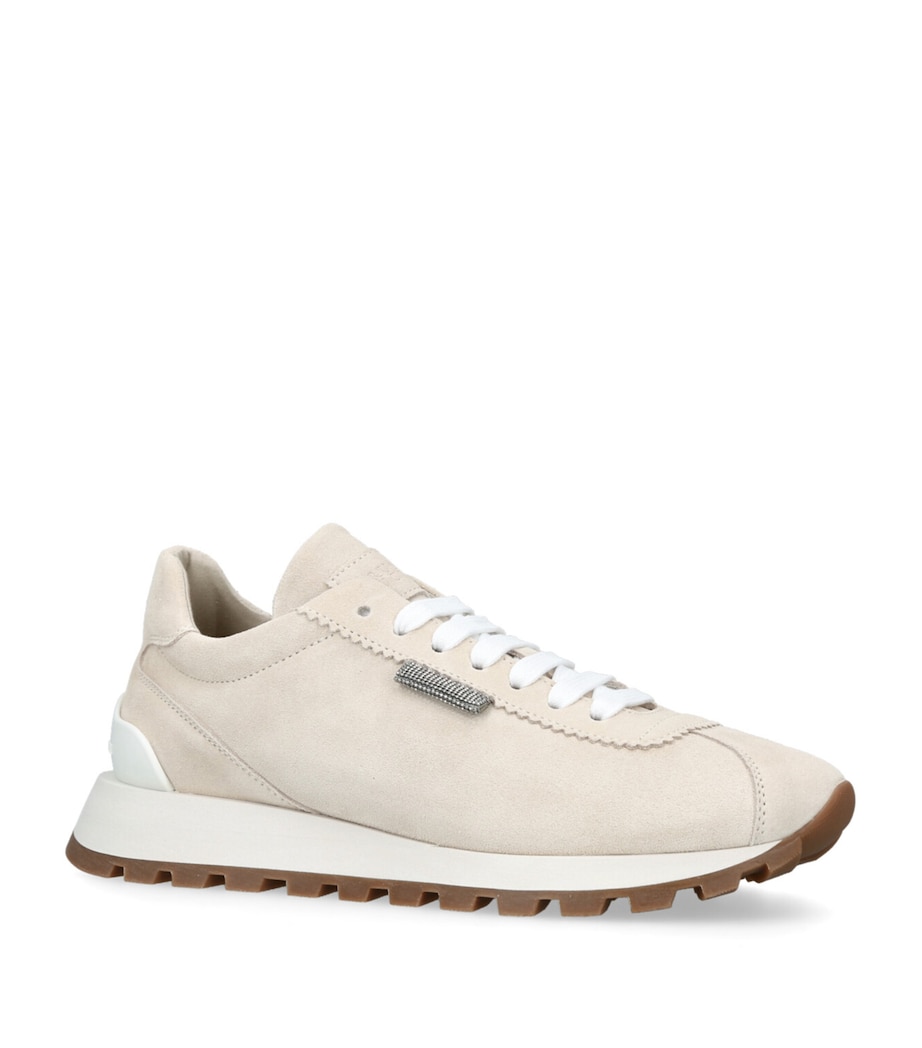 Suede Runner Sneakers BONE Image 3