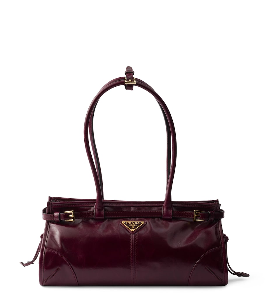 Prada Medium Leather Bonnie Top-Handle Bag Image 1