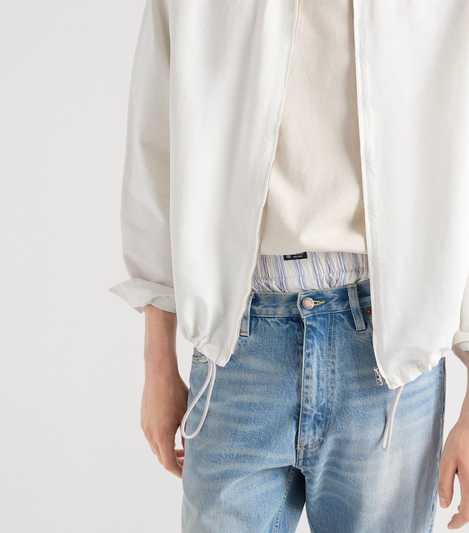 Prada Mens Cotton Blouson Field Jacket Neutral Image 3