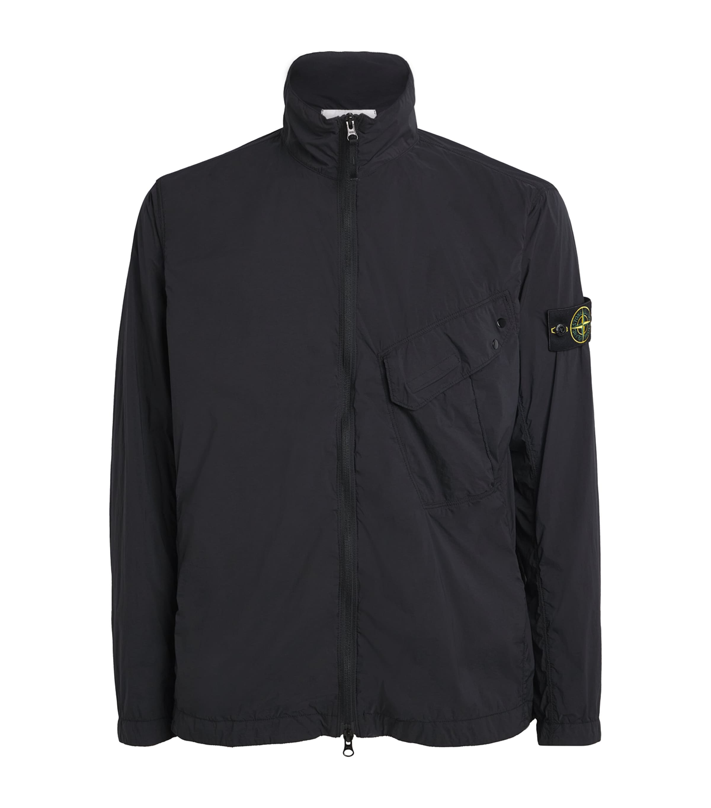 Stone Island Mens Stretch-Nylon Zip-Up Overshirt Image 1