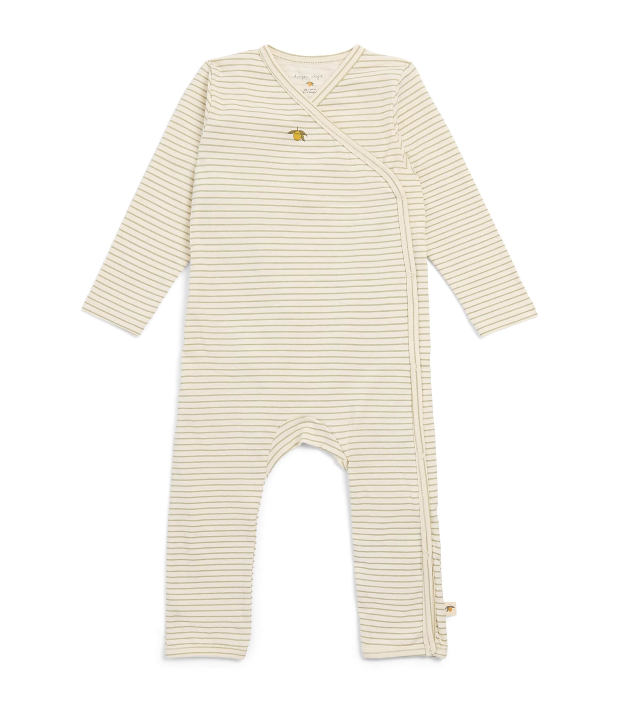 KONGES SLOJD STRETCH-COTTON STRIPED PLAYSUIT