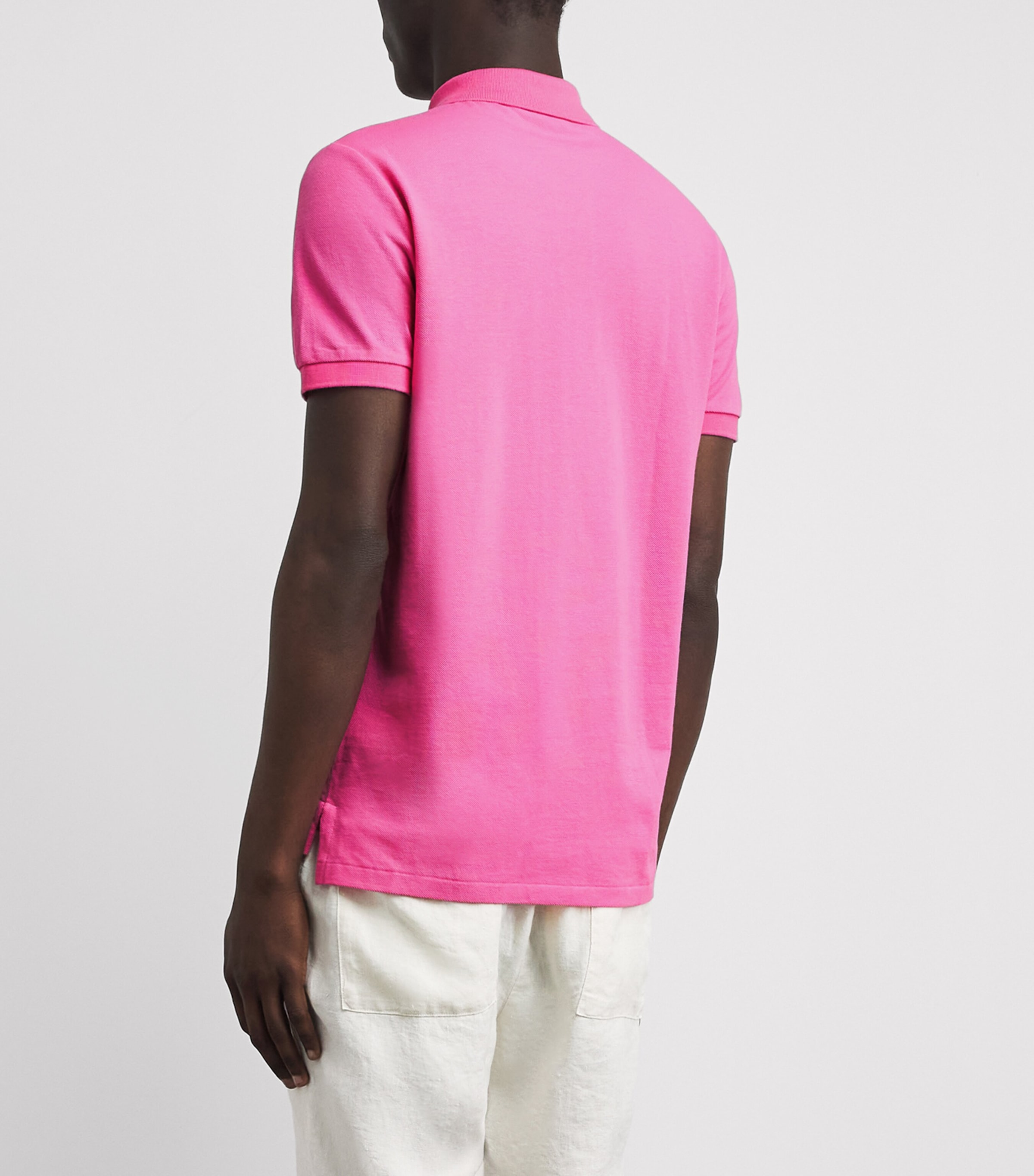 Polo Ralph Lauren Mens Cotton Mesh Custom-Fit Polo Shirt Baja Image 5