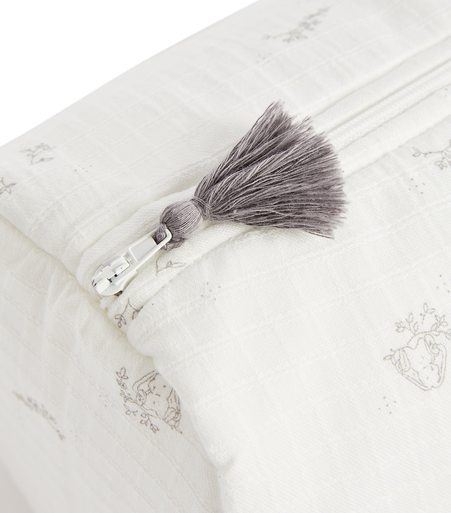 Cotton Rabbit Print Toiletry Bag 11 - ÉCRU / IVORY Image 4