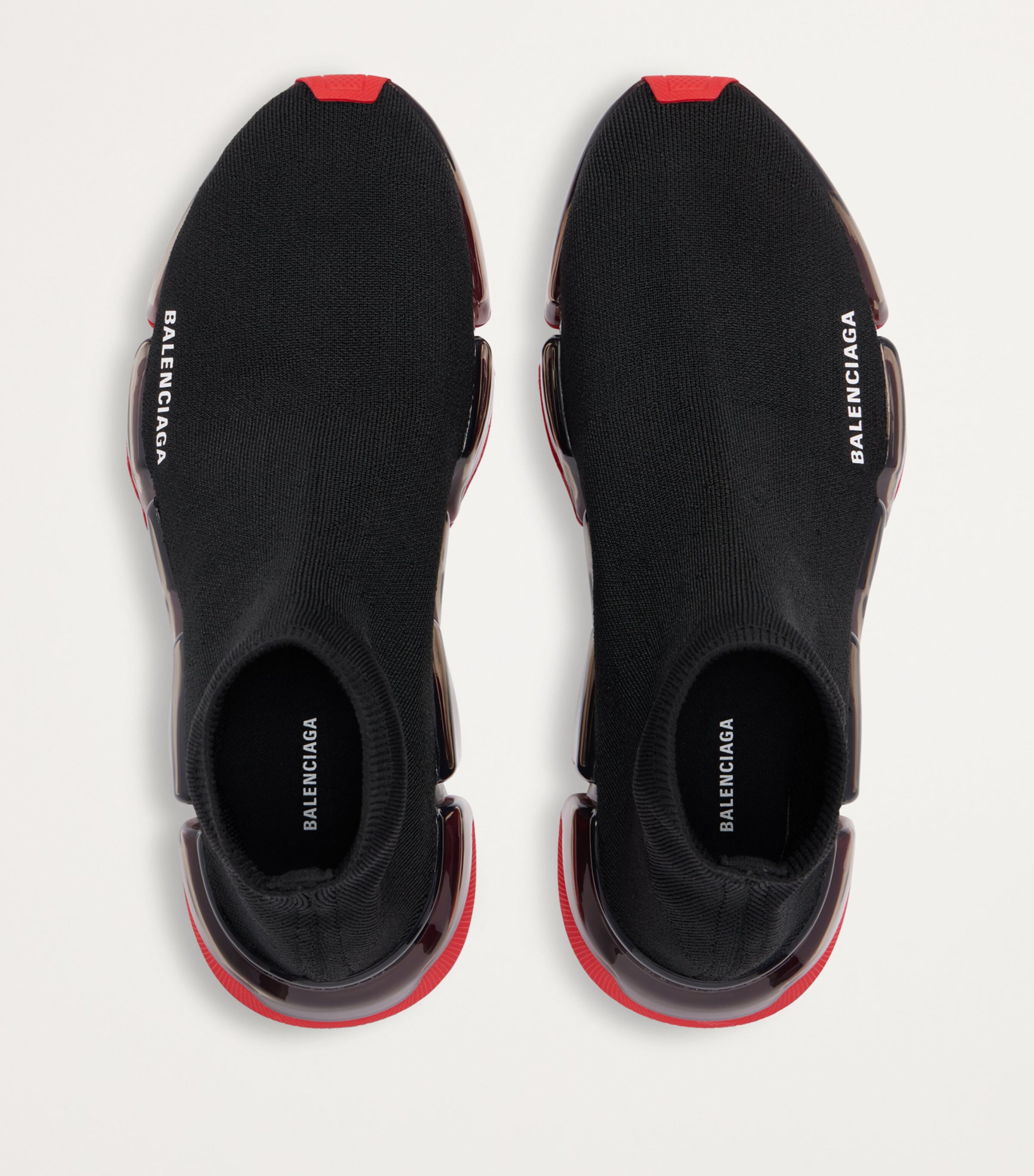 Balenciaga Black Clear Sole Speed 2.0 Sneakers | Harrods UK