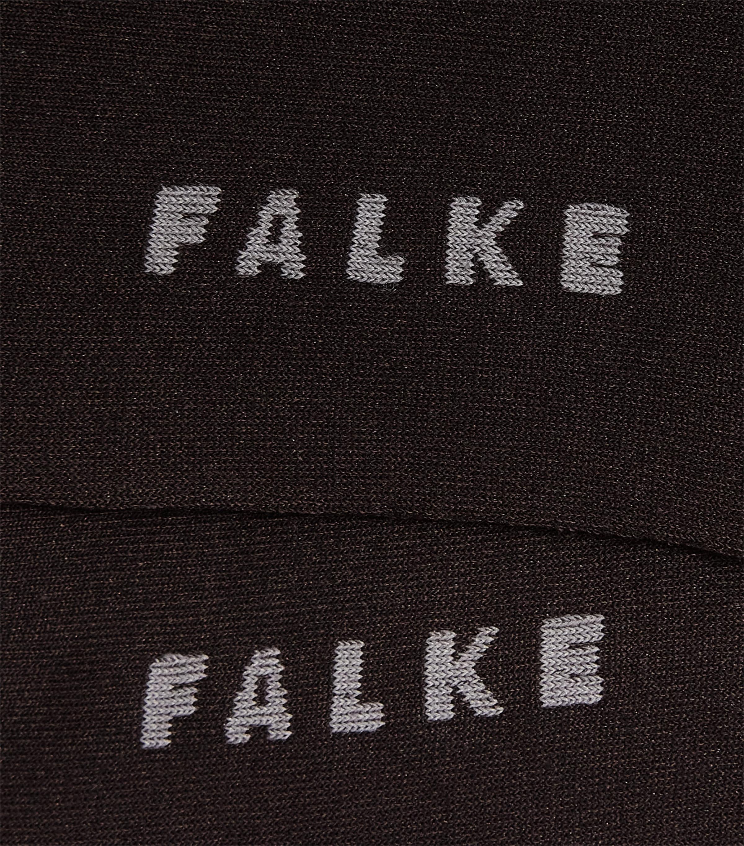 Falke Womens Cotton-Blend Touch Socks Dark Brown Image 2
