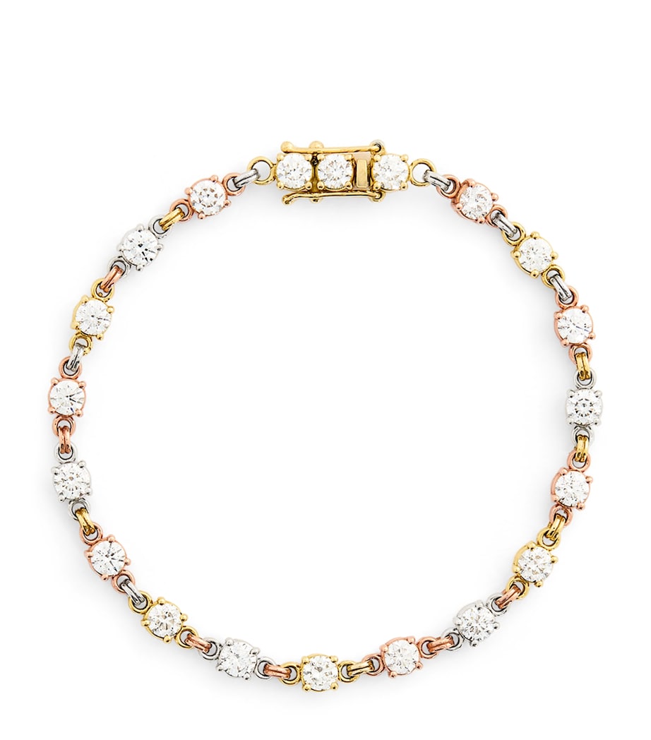 Mixed Gold and Diamond Aysa Bracelet MIXED GOLD Image 1