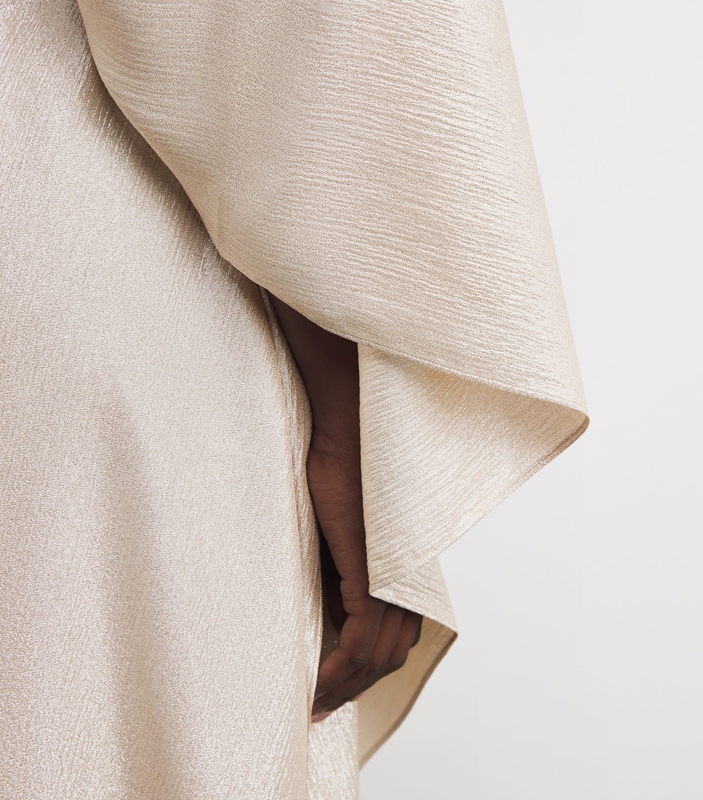 Metallic OOO Kaftan Maxi Dress GOLD Image 5