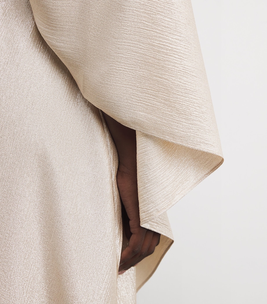 Metallic OOO Kaftan Maxi Dress GOLD Image 5