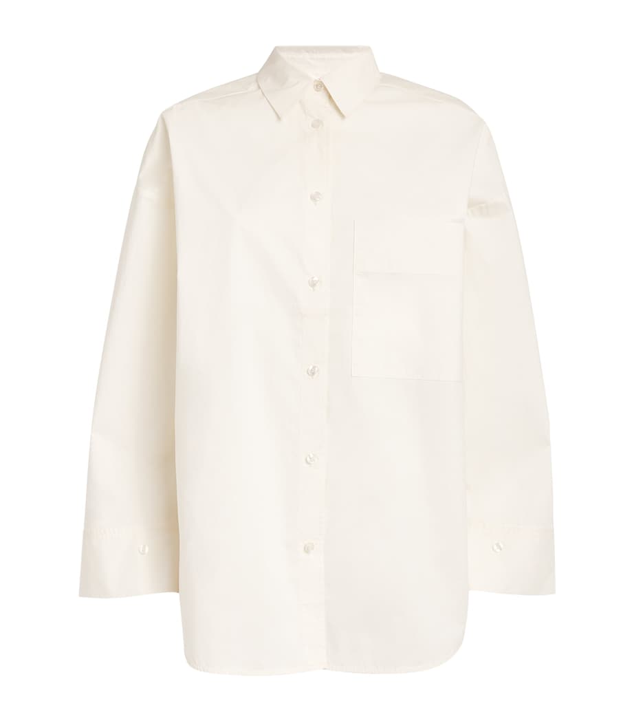 Organic Cotton Derris Shirt 08B WHISPER WHITE Image 1