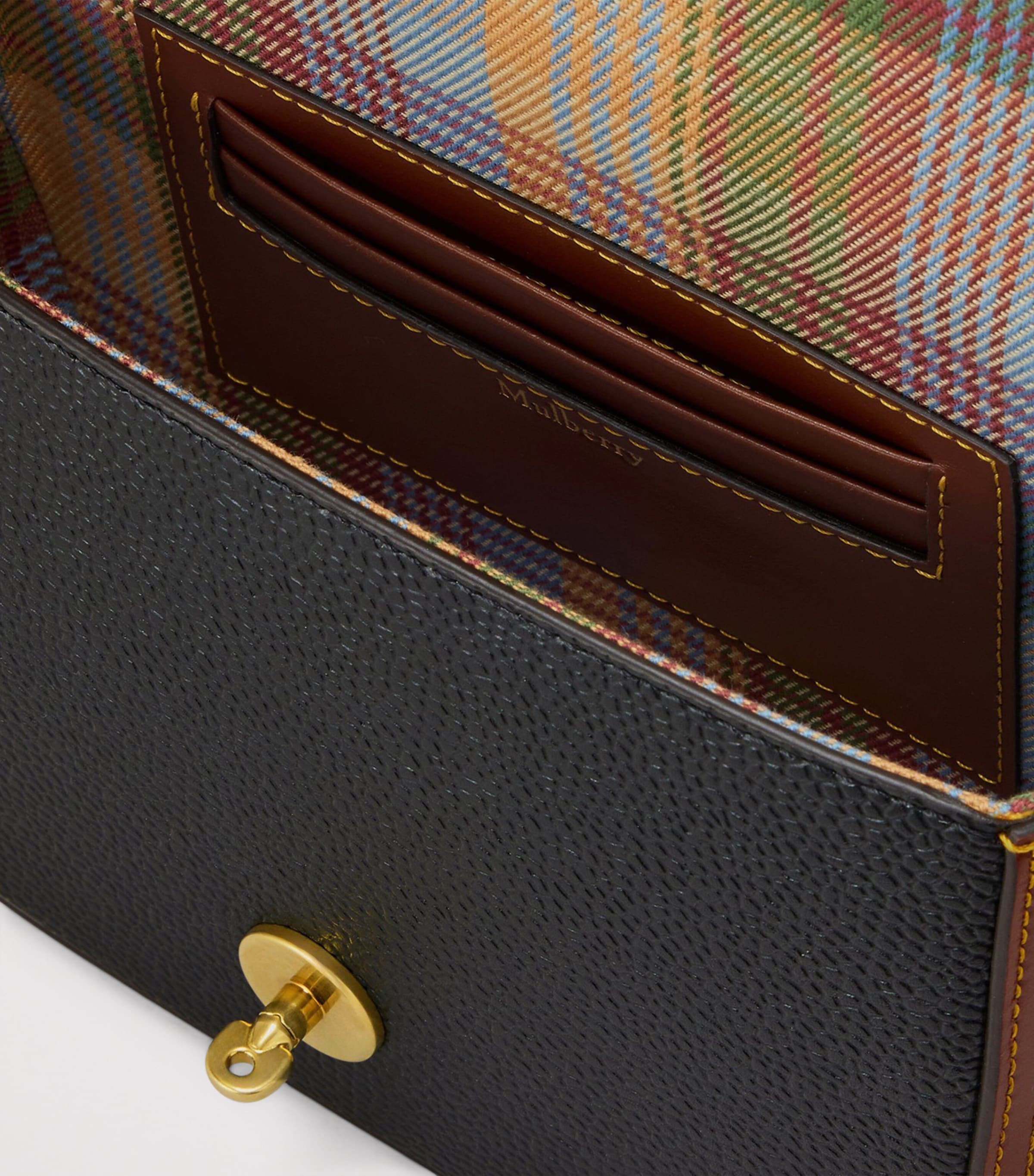 Mulberry Small Darley Cross-Body Bag Black Cognac Image 5