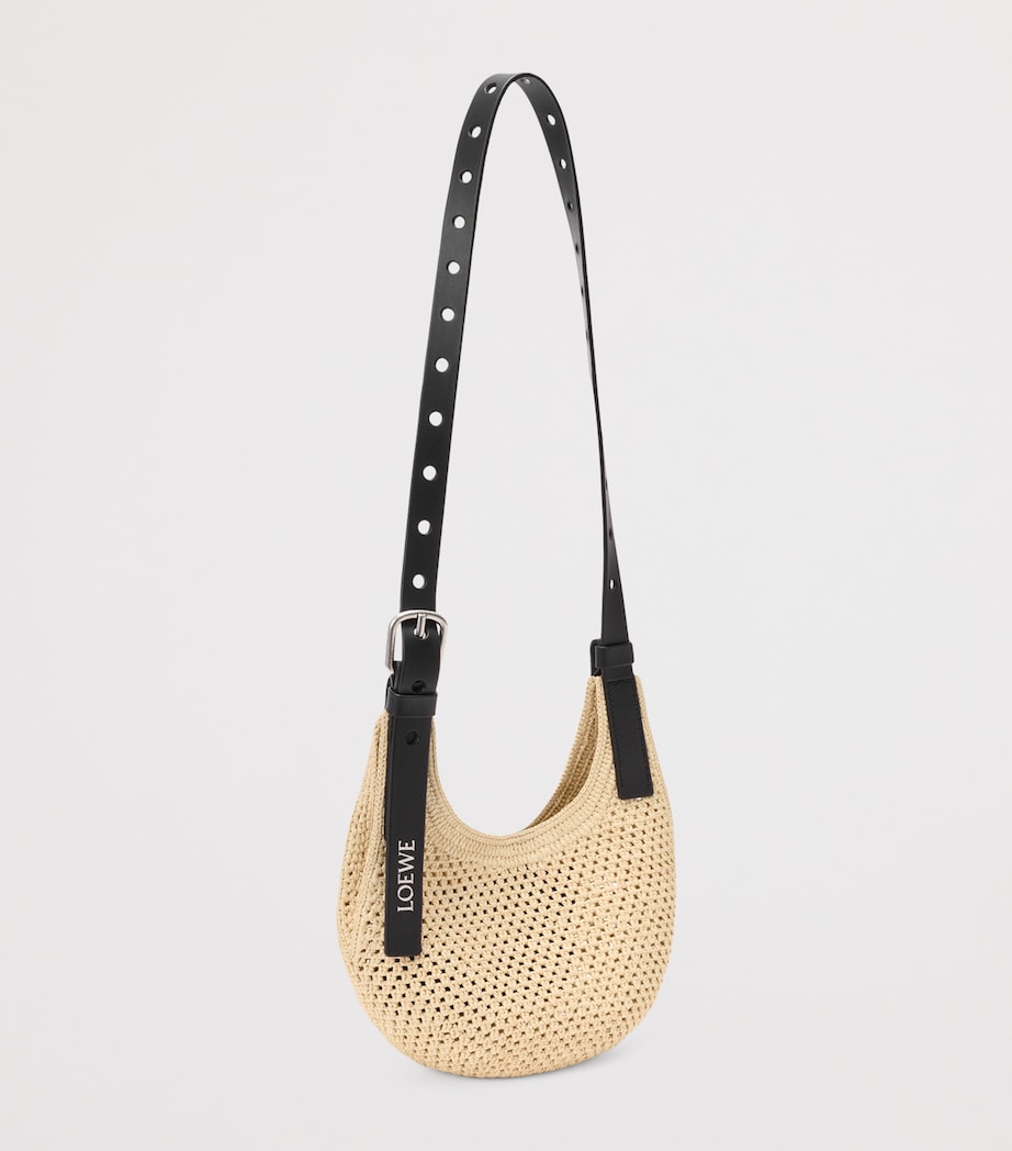 LOEWE x Paula's Ibiza Mini Punch-Hole Cross-Body Bag Natural/black Image 3