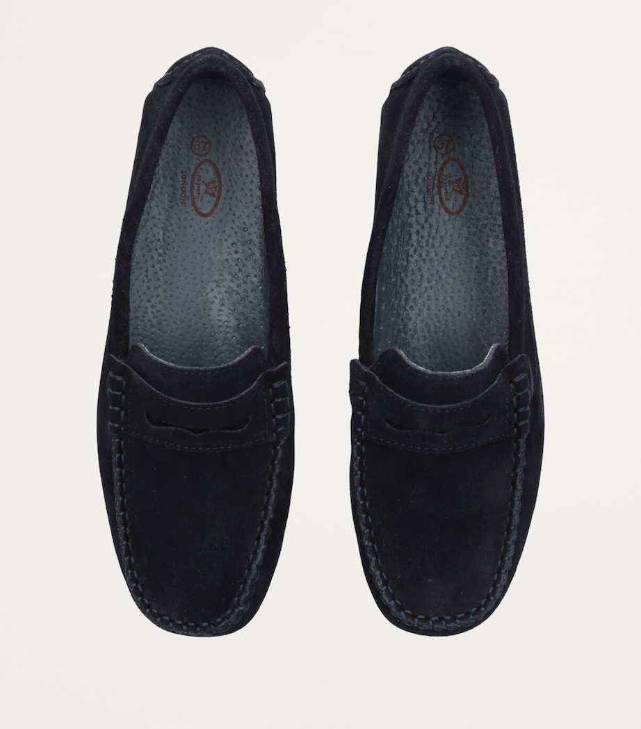 Suede Felix Loafers NAVY Image 4