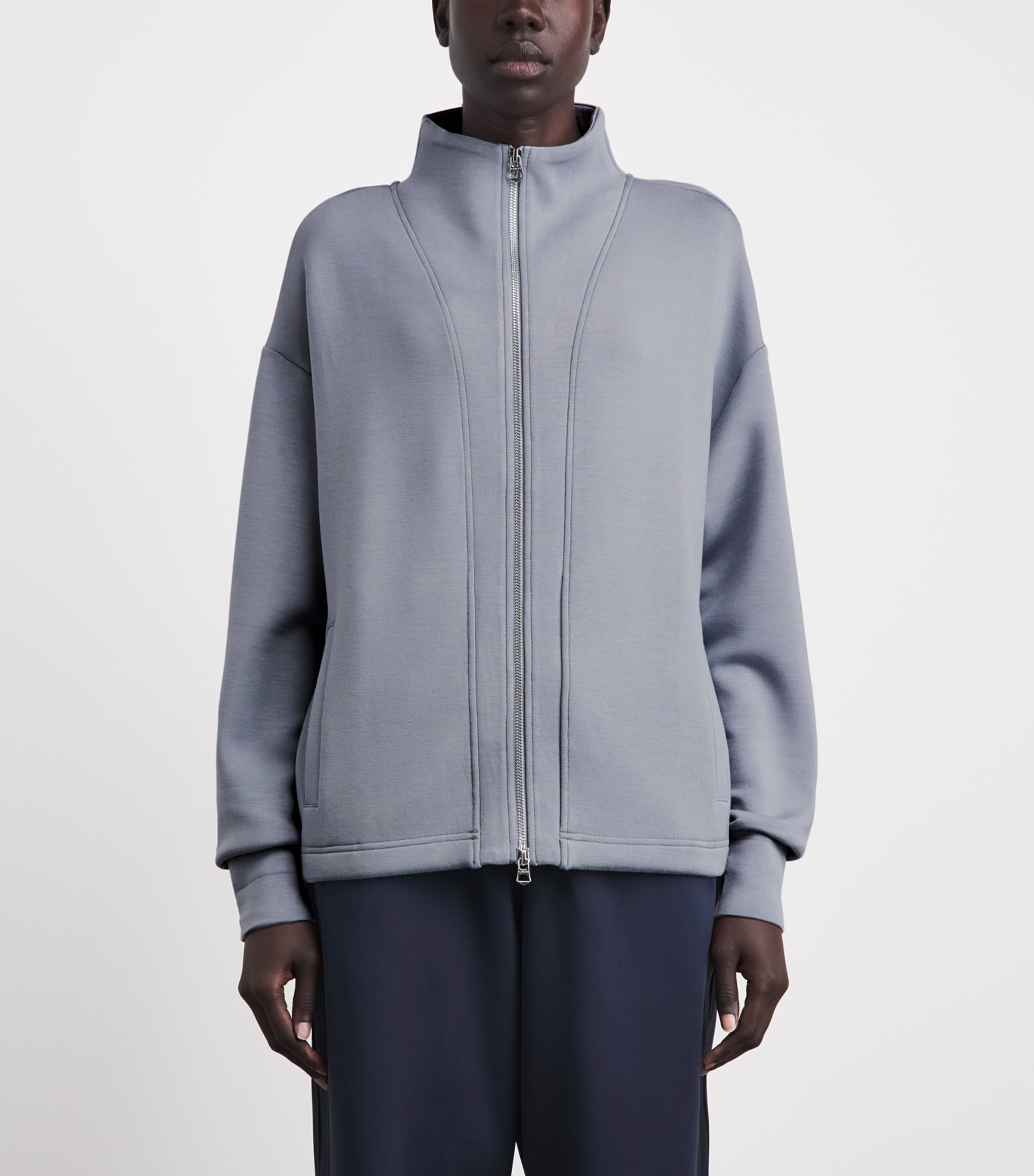 Varley Womens Arlene Zip-Up Sweatshirt Wind Blue Image 4