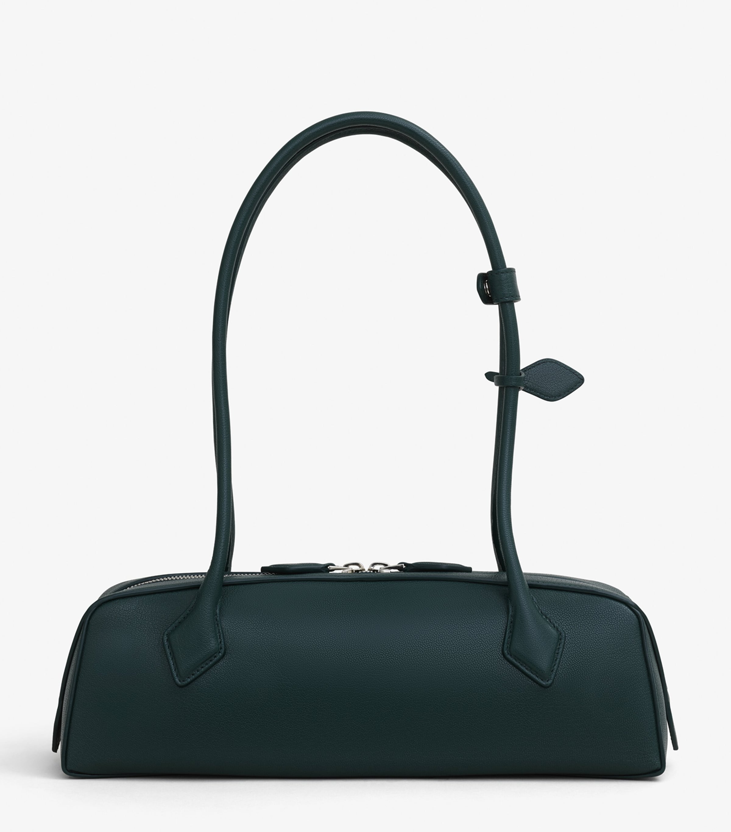 Medium Leather Le Teckel Shoulder Bag VERT BOUTEILLE Image 2