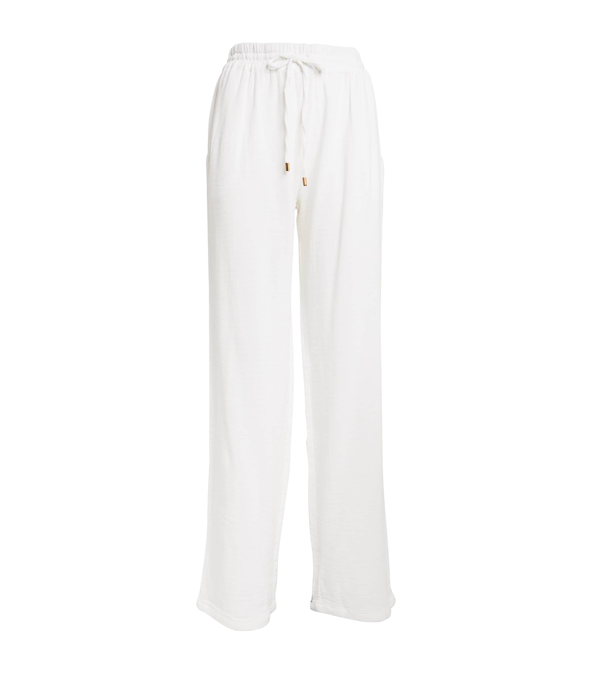 Melissa Odabash Krissy Wide-leg Trousers In White