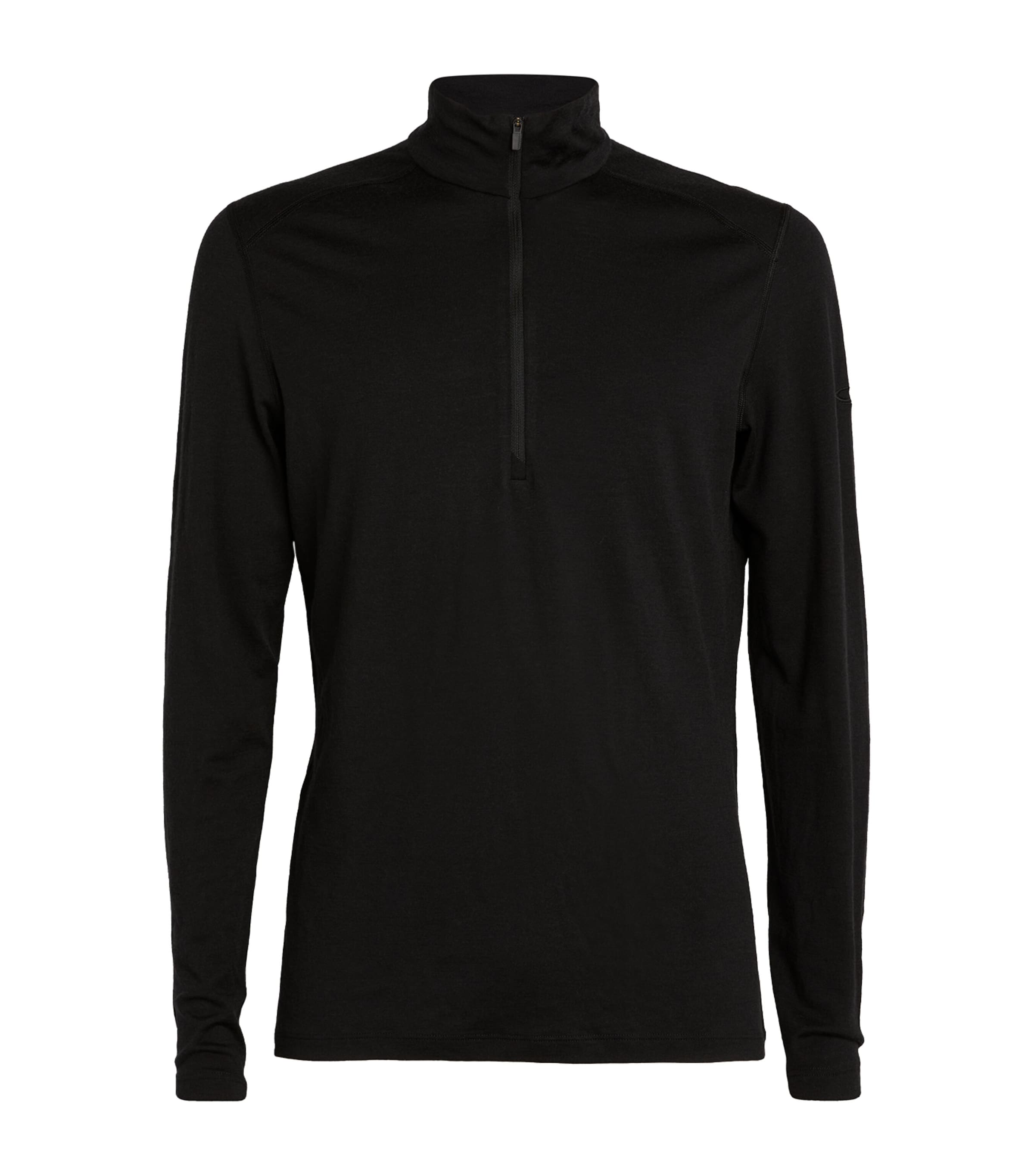 Icebreaker Merino Wool 200 Oasis Base Layer Top In Black