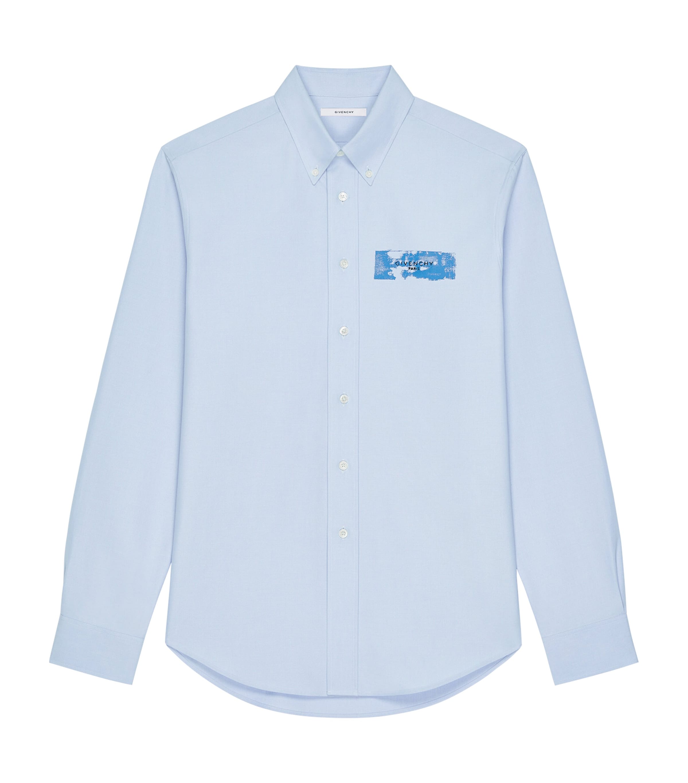 Givenchy Mens Cotton Poplin Logo Shirt Image 1