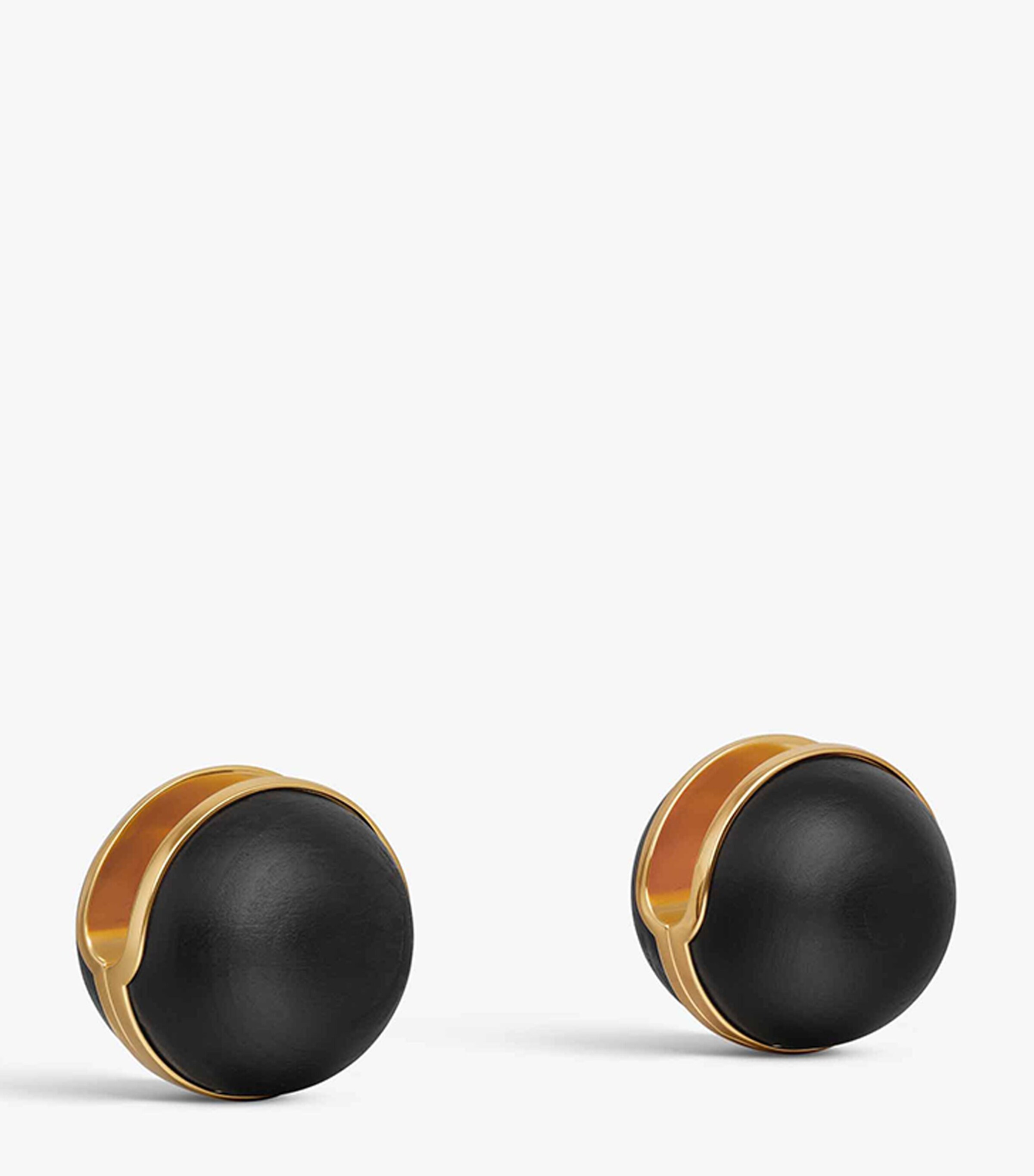 Alaïa Wood Sphere Earrings Marron Image 2