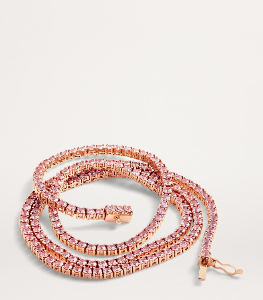 Anita Ko Rose Gold and Pink Sapphire Hepburn Necklace Rose Gold Image 5