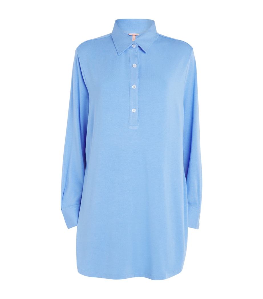 Stretch-Modal Gisele Sleep Shirt COBLU CORNFLOWR BLUE Image 1