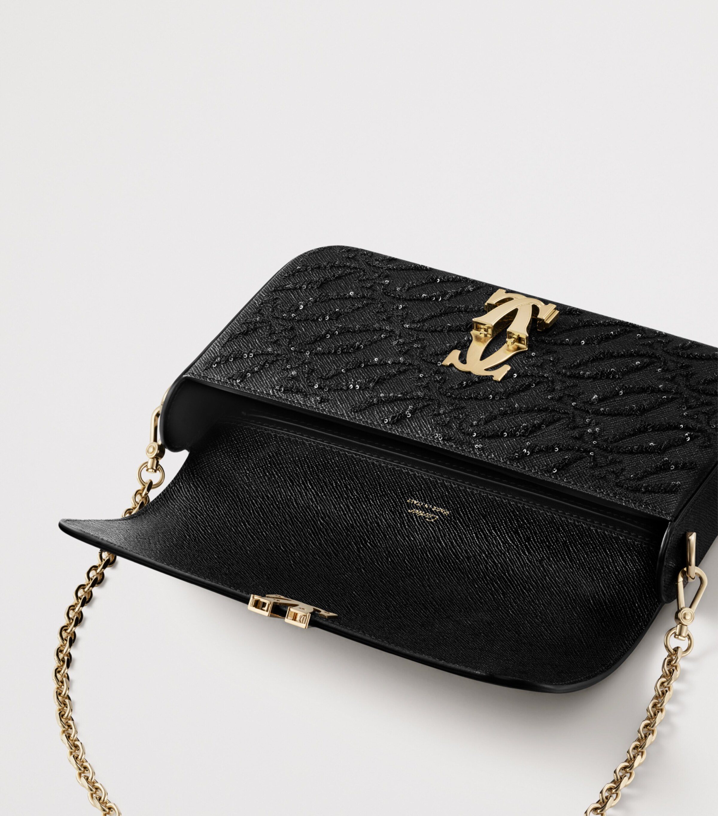 Mini C de Cartier Chain Bag BLACK Image 5