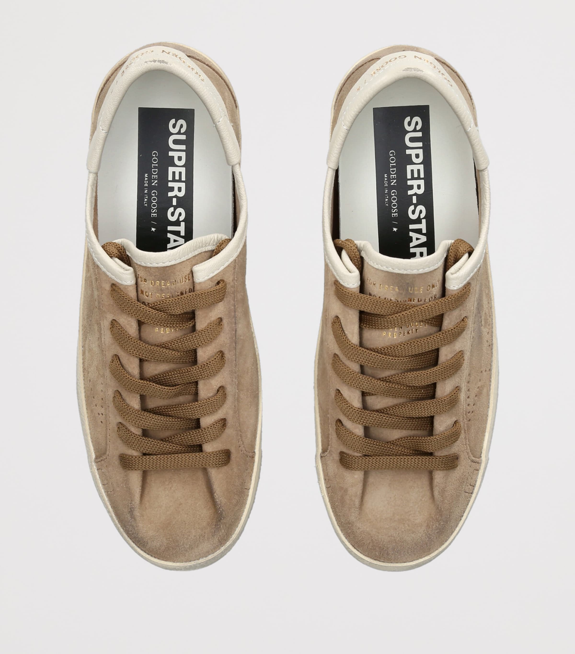 Golden Goose Suede Super Star Sneakers Tan Comb Image 4