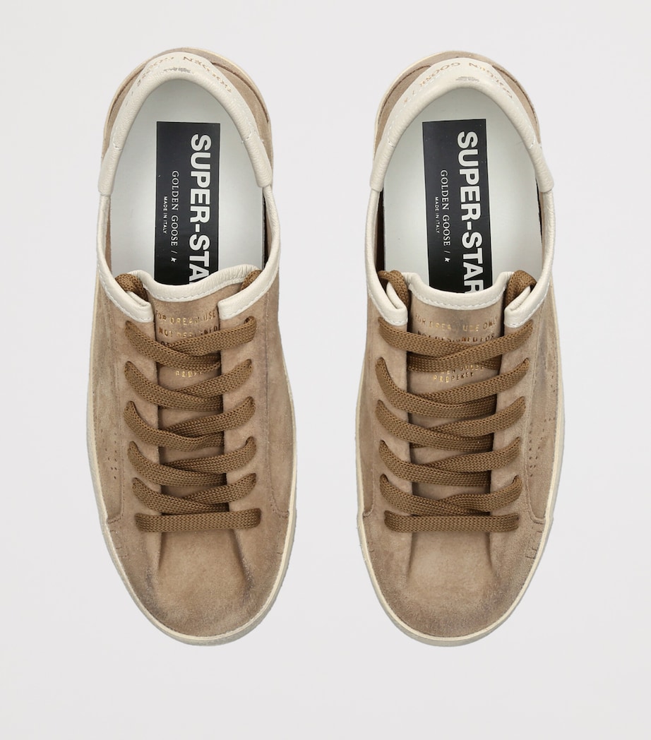 Golden Goose Suede Super Star Sneakers Tan Comb Image 4