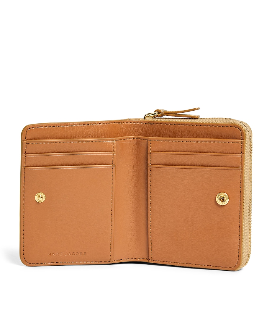 The Marc Jacobs Leather The Mini Compact Wallet 230 CAMEL Image 2