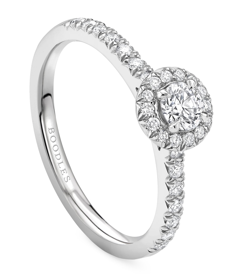 Platinum and Diamond Vintage Engagement Ring PLATINUM Image 1