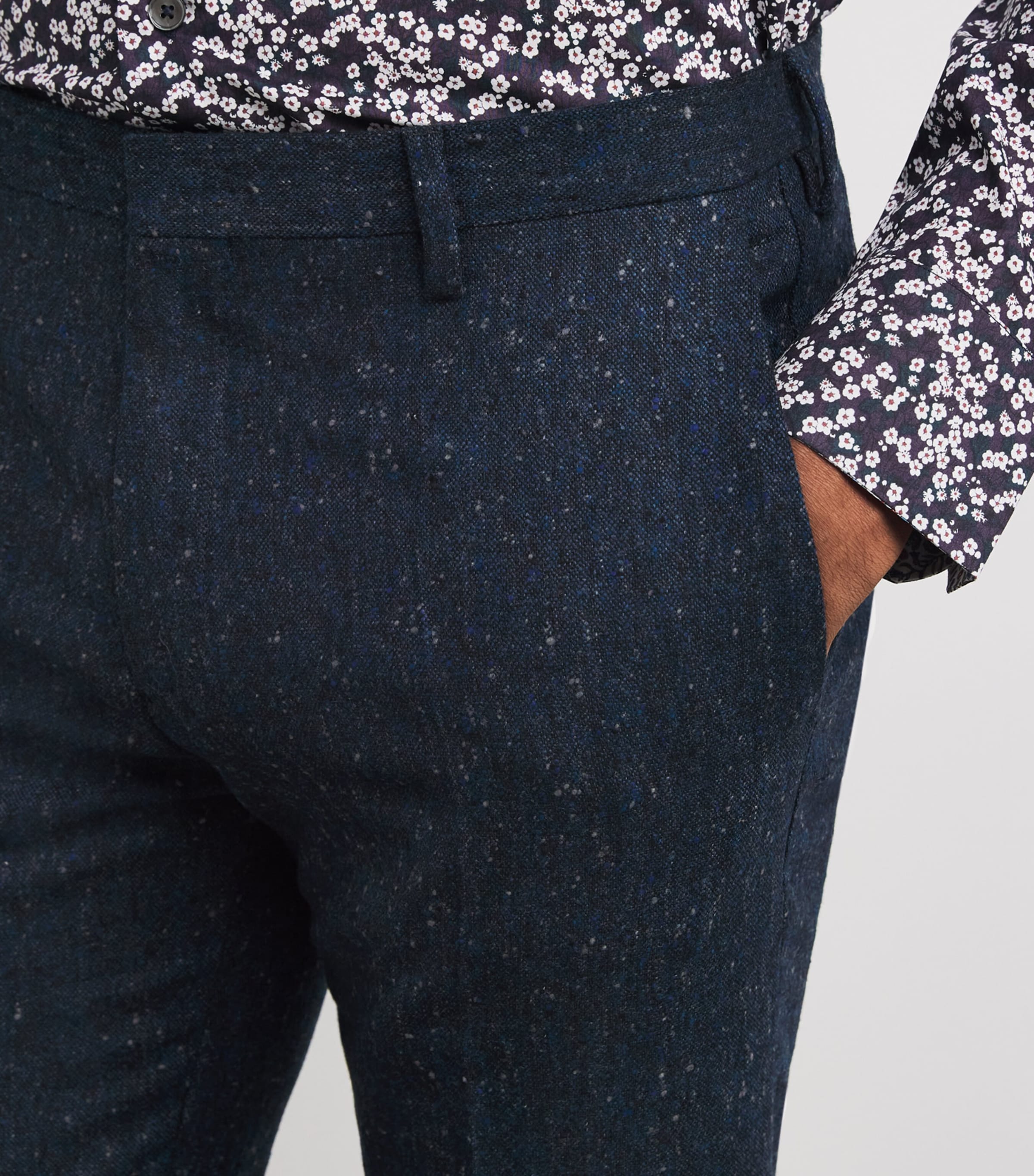 Wool Soho Trousers 44_PETROL BLUE Image 6