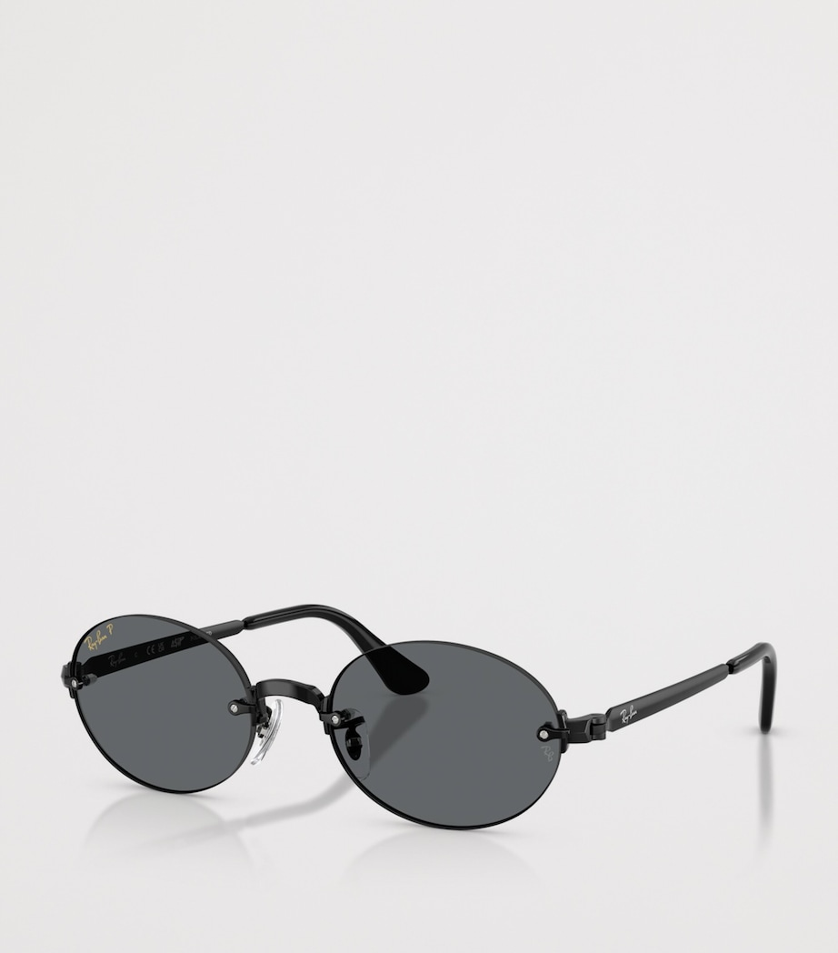 Ray-Ban By A$AP Rocky Oval Sunglasses Black Image 2