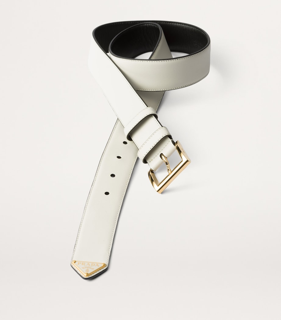 Leather Logo Belt F097W Image 3