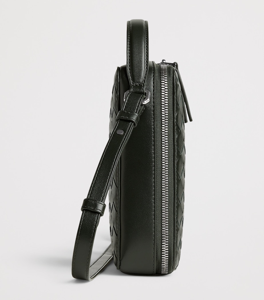 Leather Intrecciato Getaway Phone Pouch 3009 Image 4