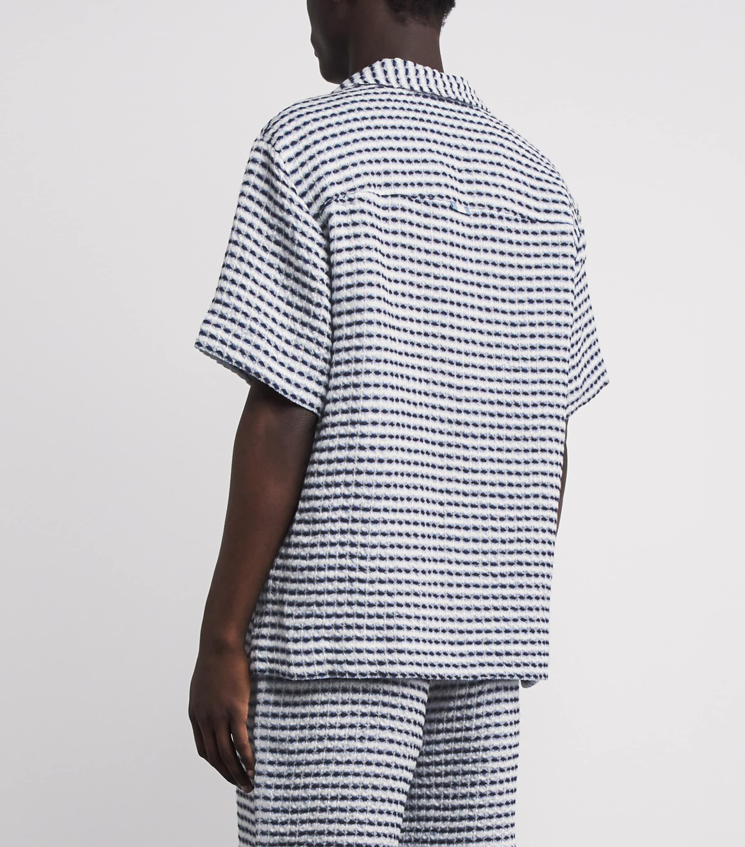 CHÉ Mens Linen Riita Shirt Blue Image 5