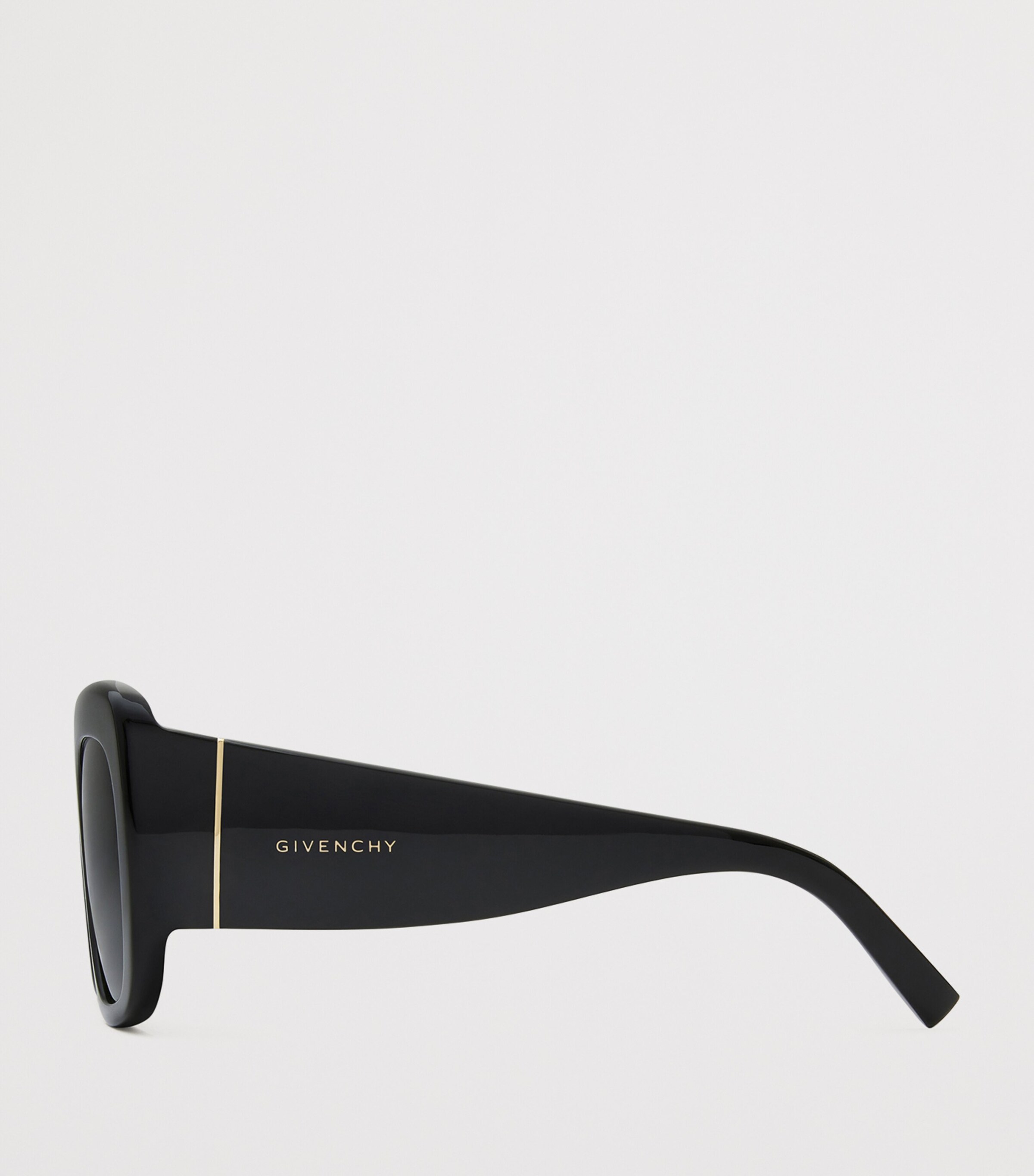 Acetate Bold Sunglasses BLACK Image 4