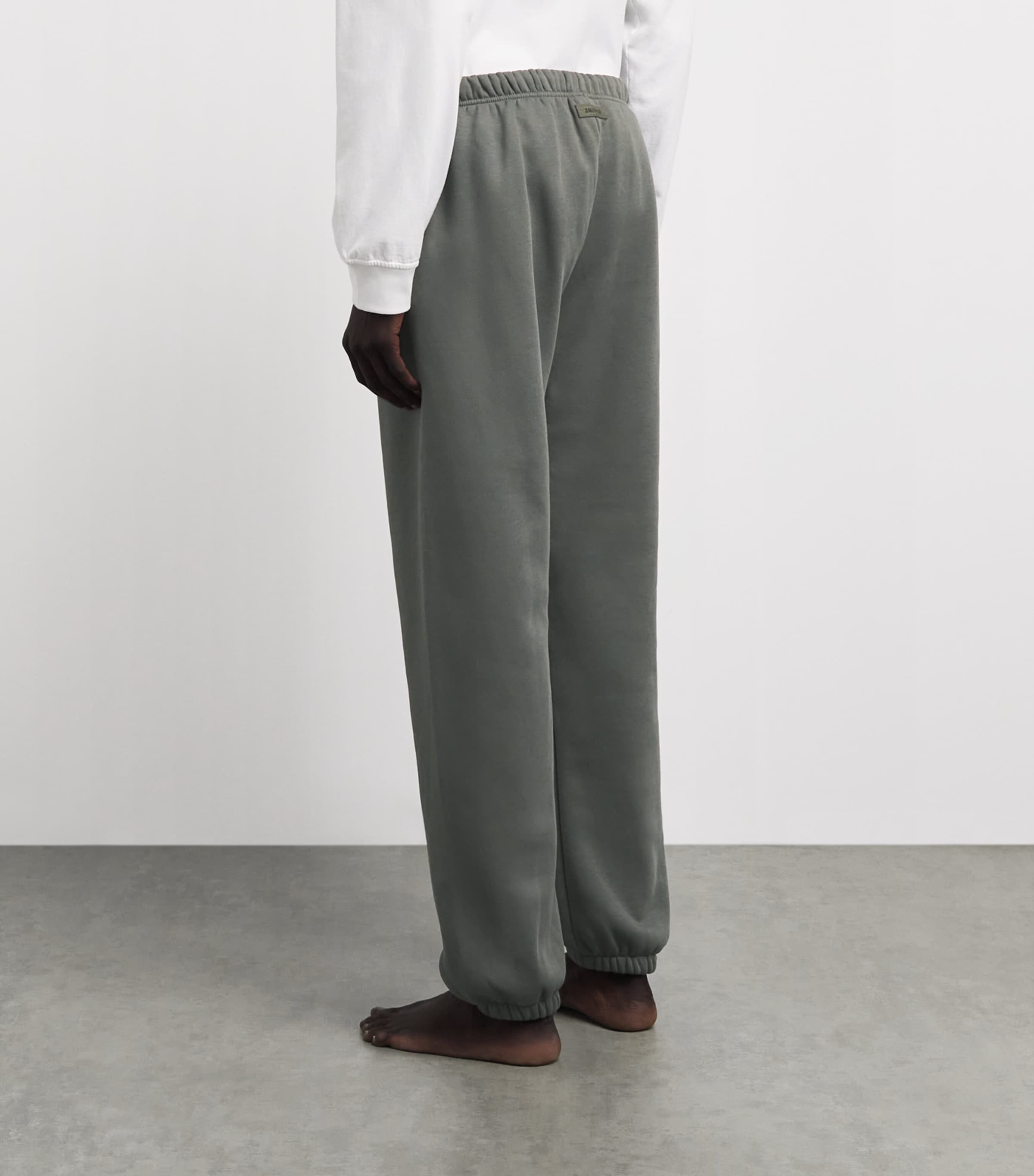 Skims Mens Fleece Lounge Classic Straight Sweatpants Jungle Image 5