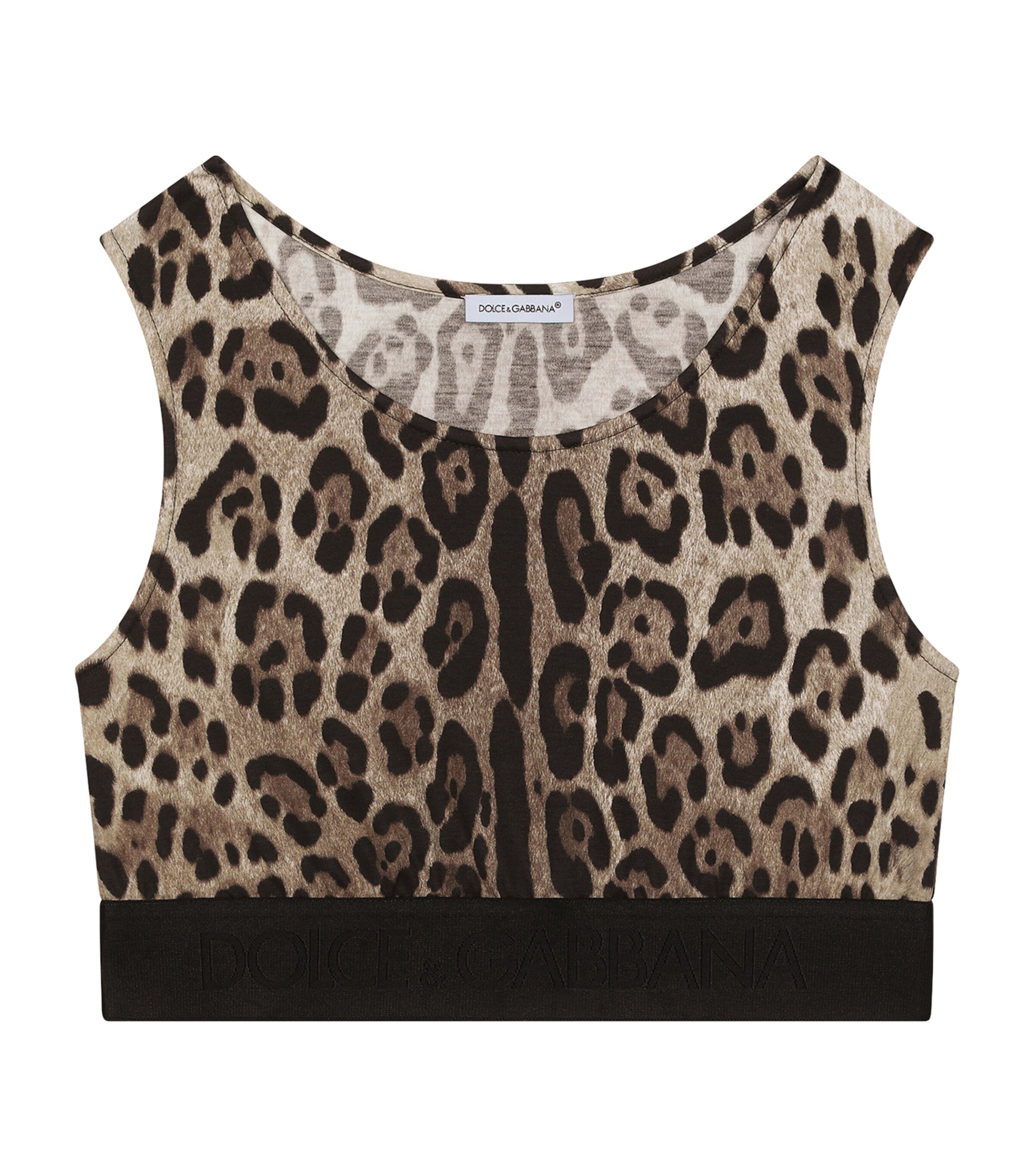 Shop Dolce & Gabbana Leopard Print Top