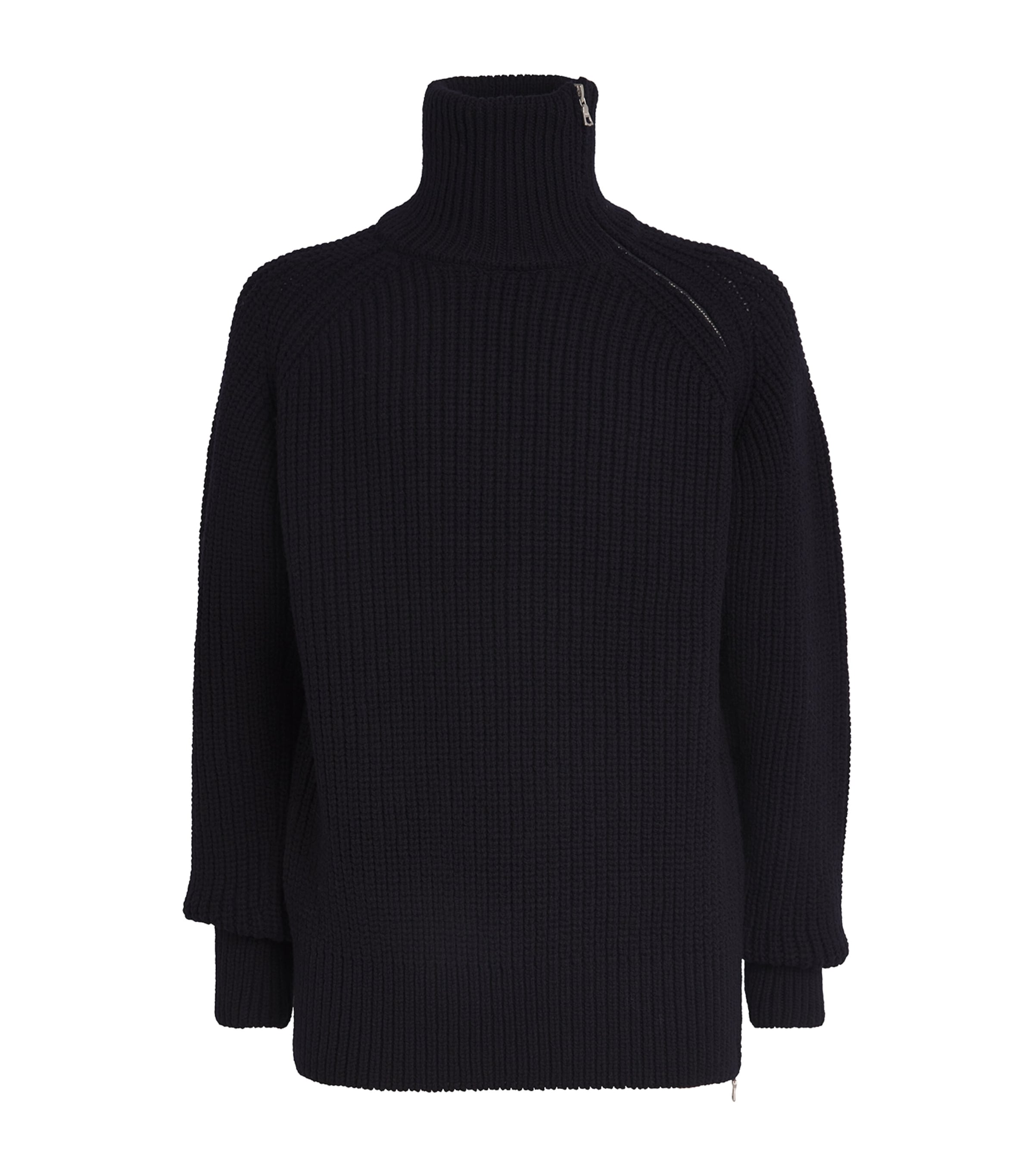 Shop Dries Van Noten Monty Rollneck Sweater In Navy