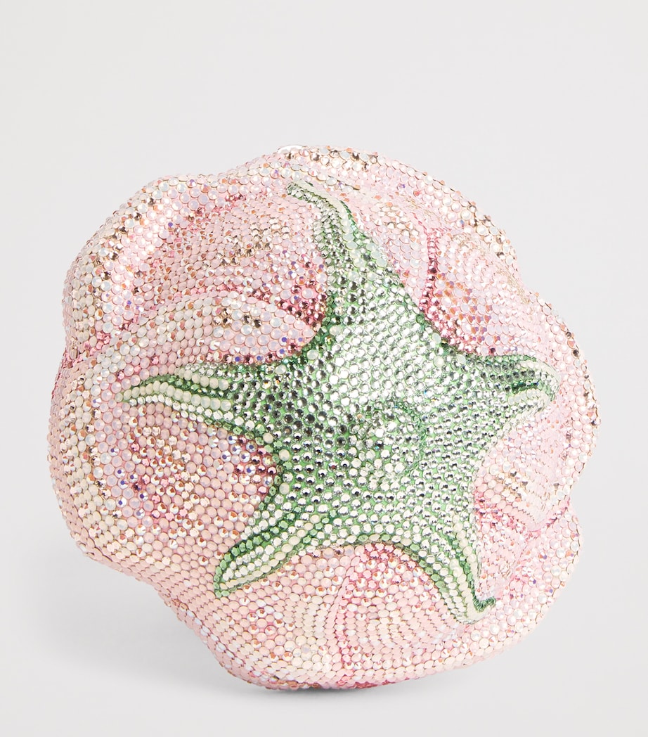 Judith Leiber Embellished Rose Clutch Bag Silvr Rose Opal Mlti Image 3