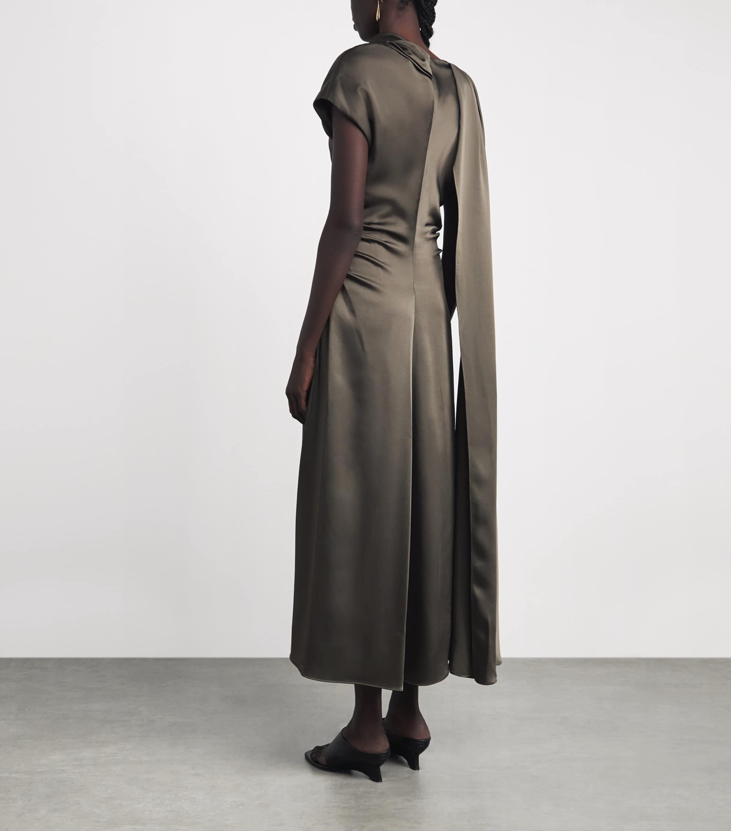 Simkhai Womens Jacka Cape Midi Dress Sea Turtle Image 4