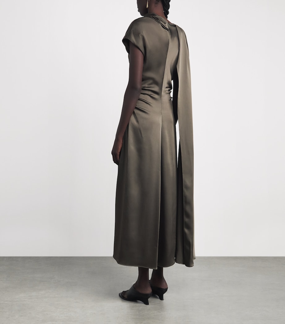 Simkhai Womens Jacka Cape Midi Dress Sea Turtle Image 4