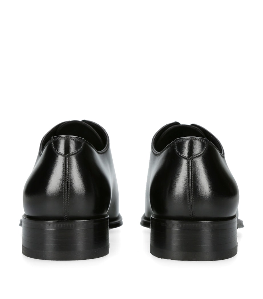 Leather Claydon Oxford Shoes BLACK Image 2