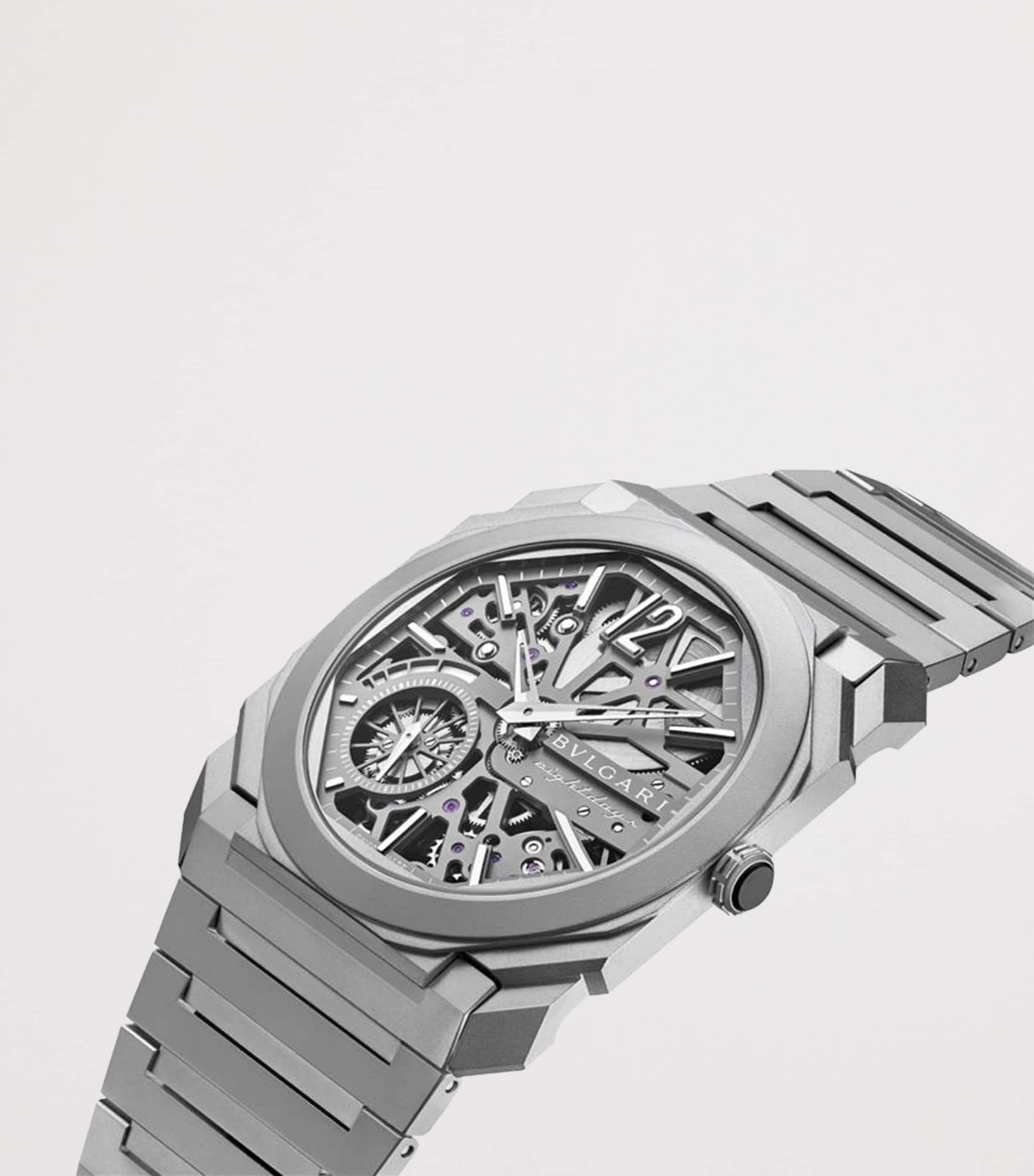 Titanium Octo Finissimo Skeleton 8 Days Watch 40mm BLACK Image 2