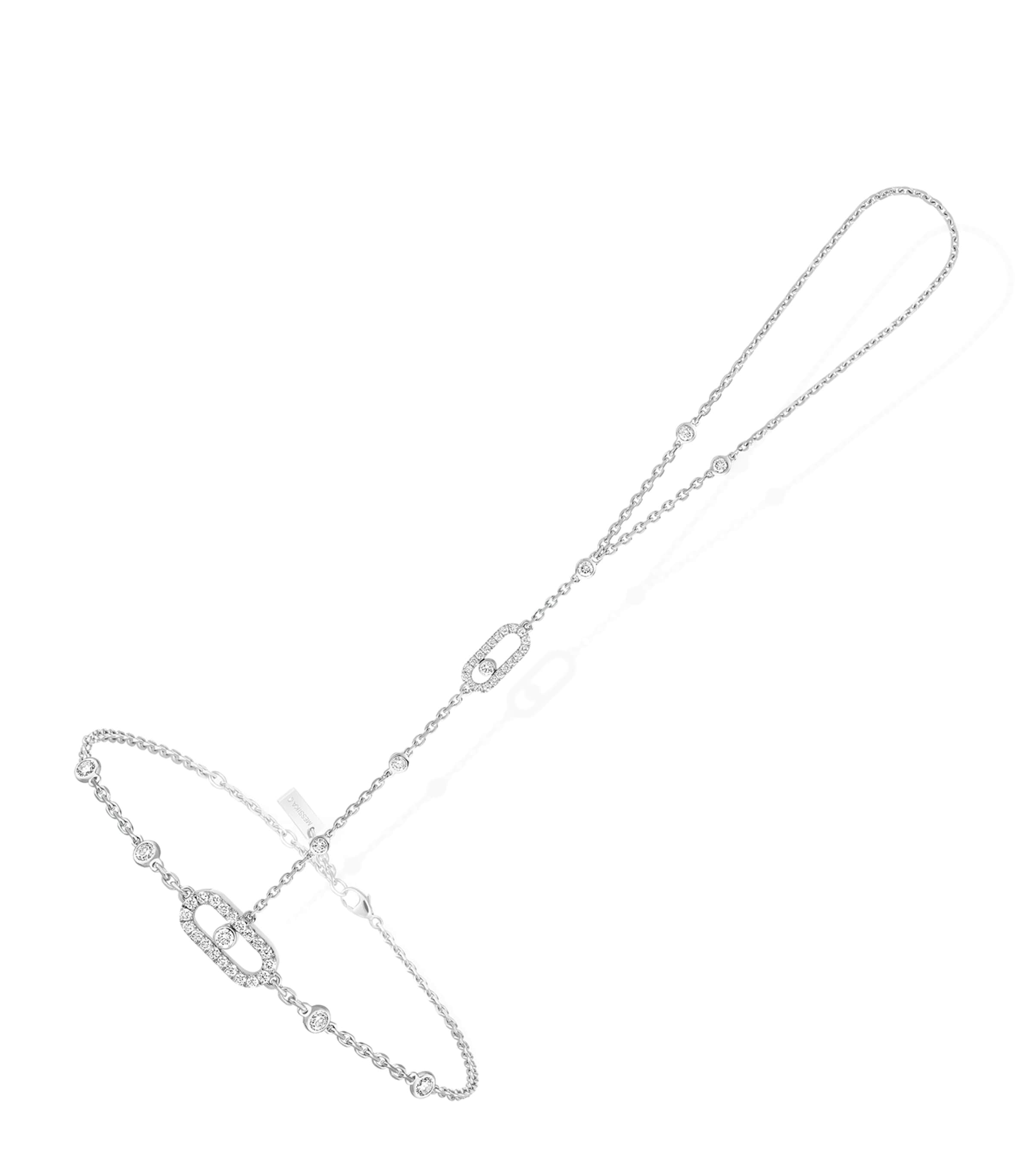 Messika White Gold and Diamond Move Uno Hand Bracelet White Gold Image 1